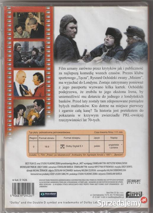 MIŚ DVD Stanisław Bareja Wersja Zremasterowana Pruszków