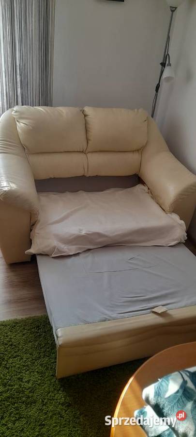 Sofa rozkładana 145 2 pufy Karpacz