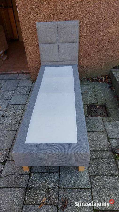 Łóżko kontynentalne z tapicerowanym zagłówkiem Poznań sprzedam