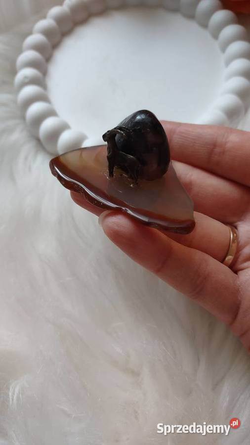 Figurka znak zodiaku Koziorożec naturalny kamień małopolskie Olkusz