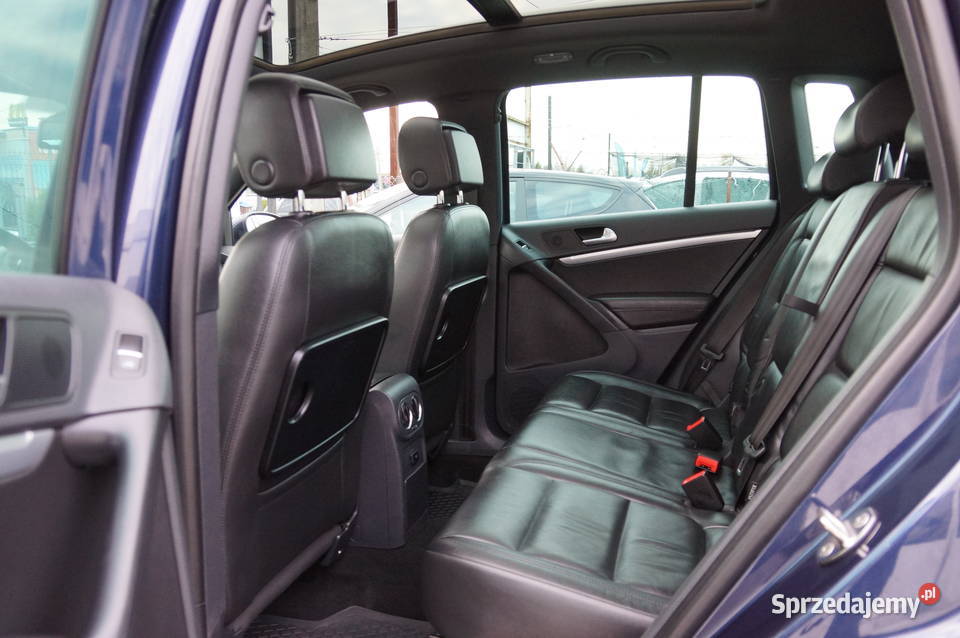 Volkswagen Tiguan 20 TDI CR 140 4x4 RLine Lift granatowy małopolskie Nowy Sącz