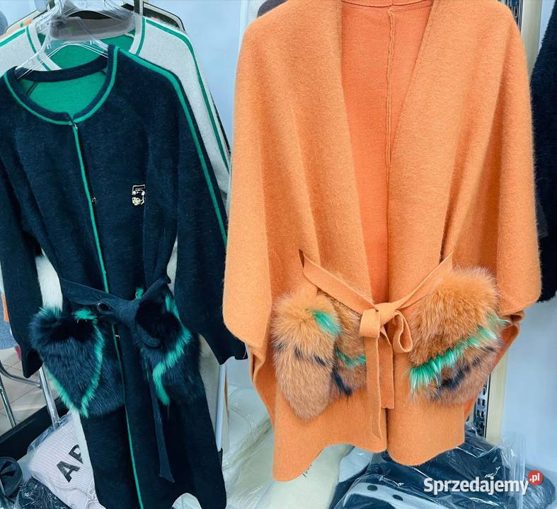 Sweter lisy naturalne luksusowa wersja kolorowy Poznań