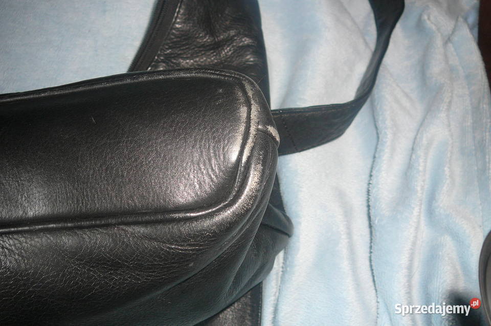 Torebka skórzana czarna ramię Torby i torebki Wrocław sprzedam