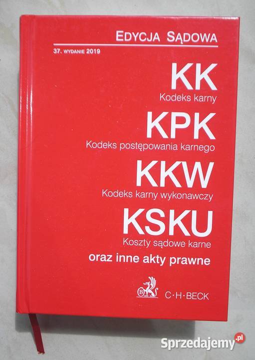 Kodeks Karny 38 Wydanie 2019 Książki naukowe i popularnonaukowe Książki naukowe i popularnonaukowe Kraków