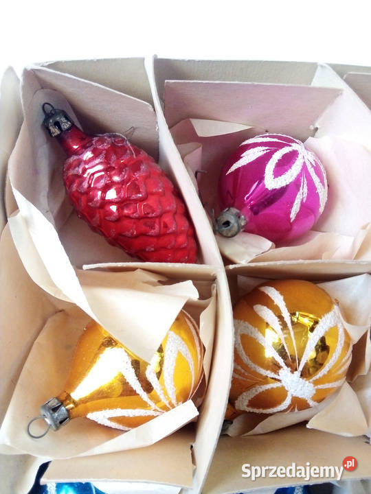 zestaw starych bombek vintage PRL Częstochowa