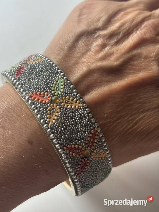 Bransoletka mosiądz z koralikami Bydgoszcz sprzedam