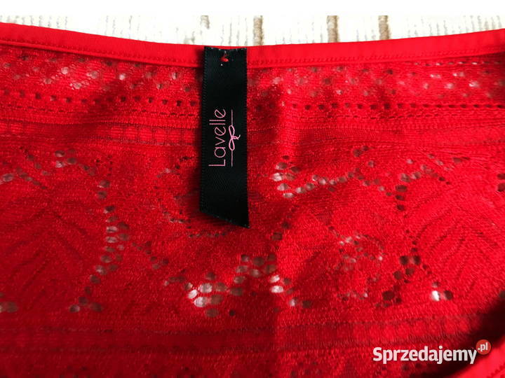 Damska bluzeczka koronkowa czerwona r 46 lubuskie Zbąszynek