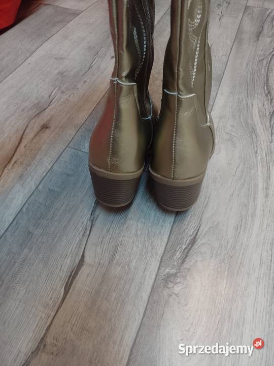 3940 Złote Wyszywane Kozaki kowbojki wieczorowe Kraków