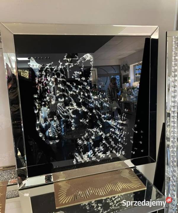 Lustrzany obraz ścienny z kryształkami Glamour Nowy Sącz sprzedam