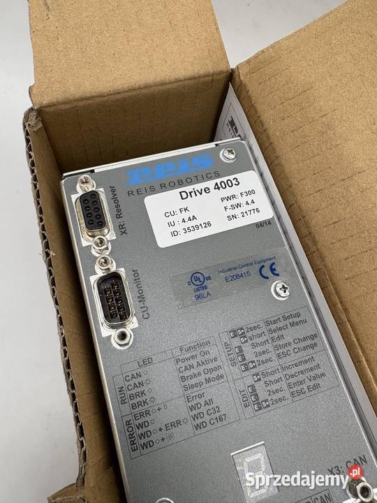 Reis Drive 4003 Servo Drive ID 3539126 mazowieckie sprzedam