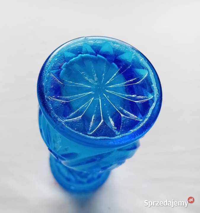 Niebieski wazon Rossini Empoli wzór Blue Diamnd Koźminek