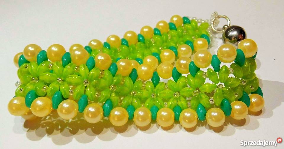kolorowe bransoletki szyte z koralików Matubo Katowice