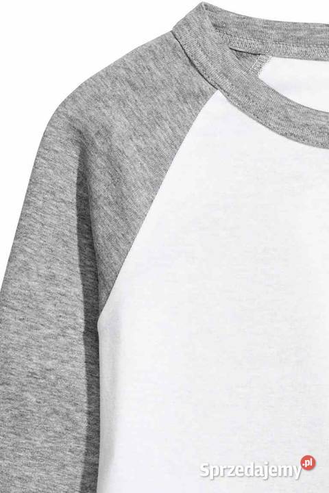 szara biała koszulka top bluzka HM xs 34 Rozmiar 34(XS) Moda i Styl Toruń