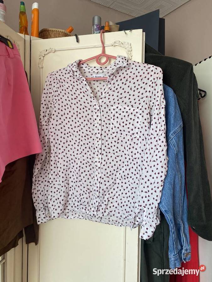 Koszula Pullbear w serduszka małe serca pull Bluzki i koszule sprzedam