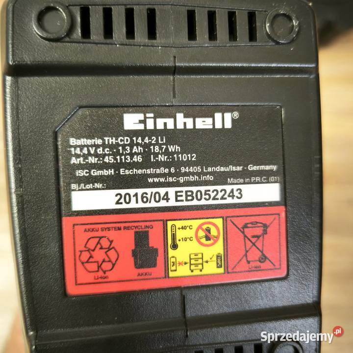 Wkrętarka Einhell THCD 1442 Li Bateria Walizka pomorskie Chojnice