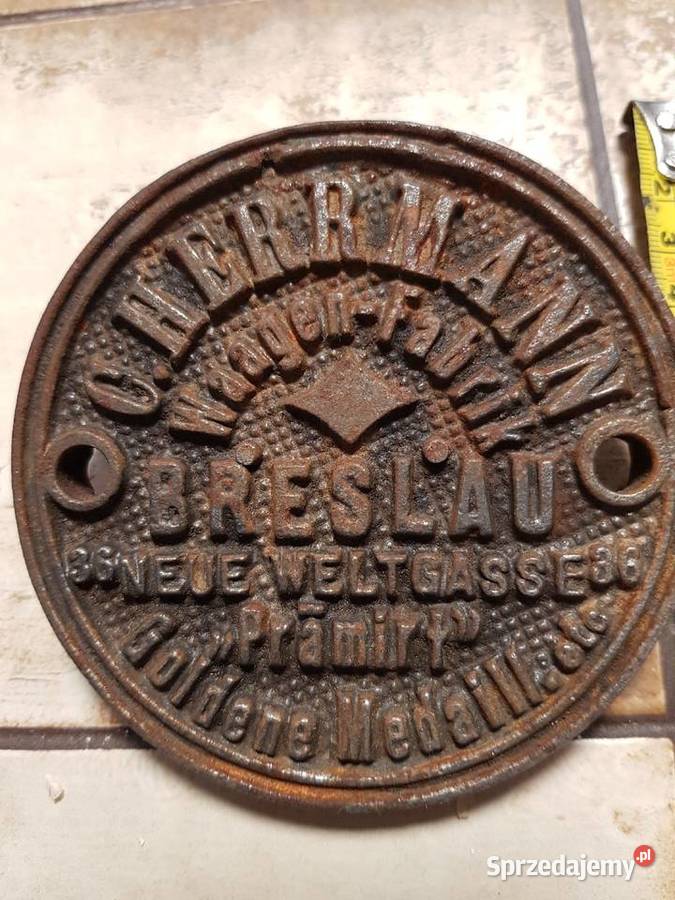Żeliwny szyldlogotabliczka BRESLAUWrocław