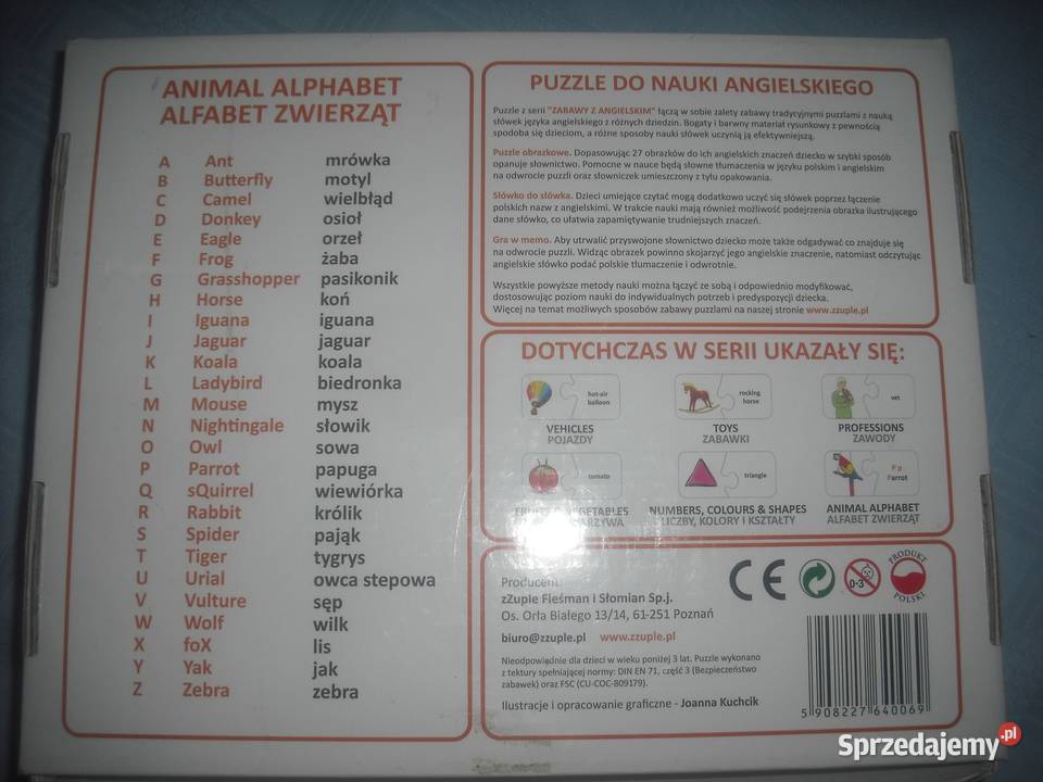 Język angielski PUZZLE do nauki NOWE Warszawa