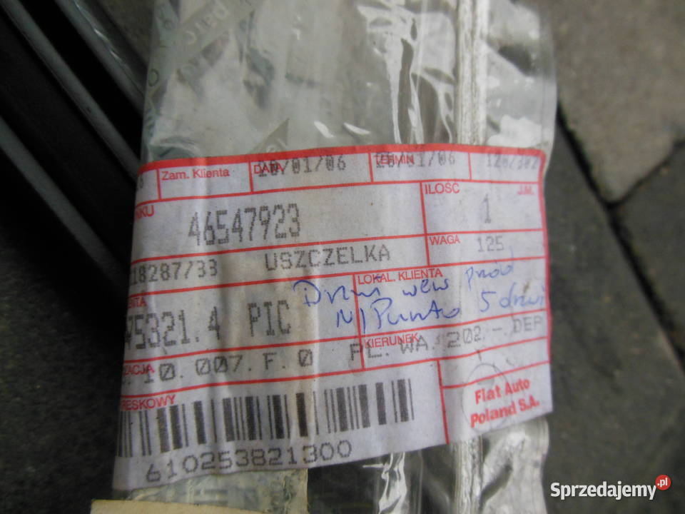 szyby przedniej Fiat Punto 9910 46547923 Nowa Kozy