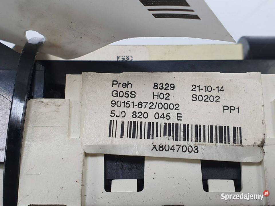 PANEL KLIMATYZACJI SKODA ROOMSTER 5J0820045E kujawsko-pomorskie Lipno sprzedam