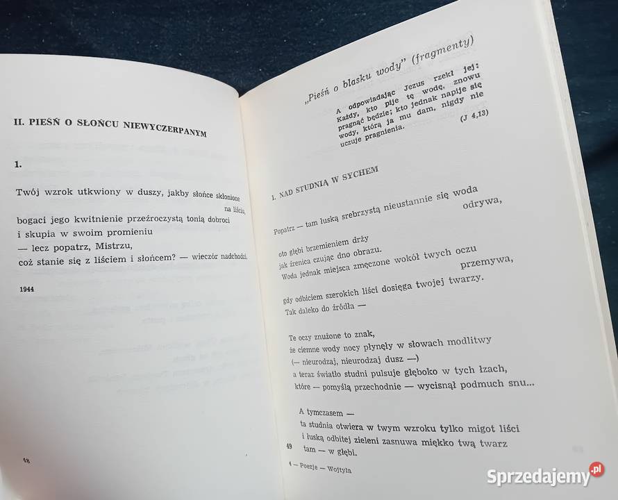 Karol Wojtyła Poezje wybrane LSW 1983 r Wydanie Koźminek
