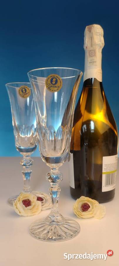 Kieliszki kryształowe do szampana Piękny prezent Grodzisk Mazowiecki sprzedam
