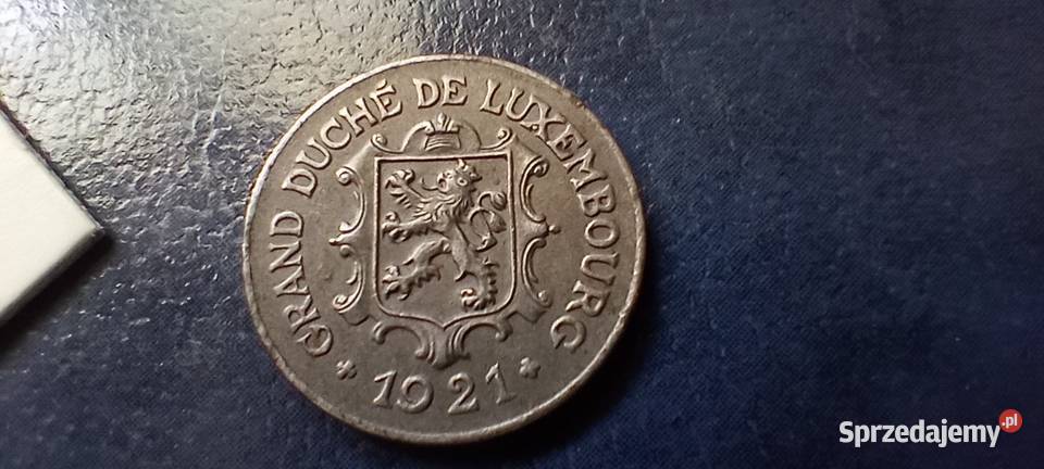 Stare monety 10 centymów 1921 Luksemburg Lesko