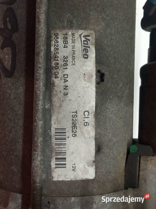ROZRUSZNIK 9662854180 16 E HDI Peugeot 2008 I Układ elektryczny silnika