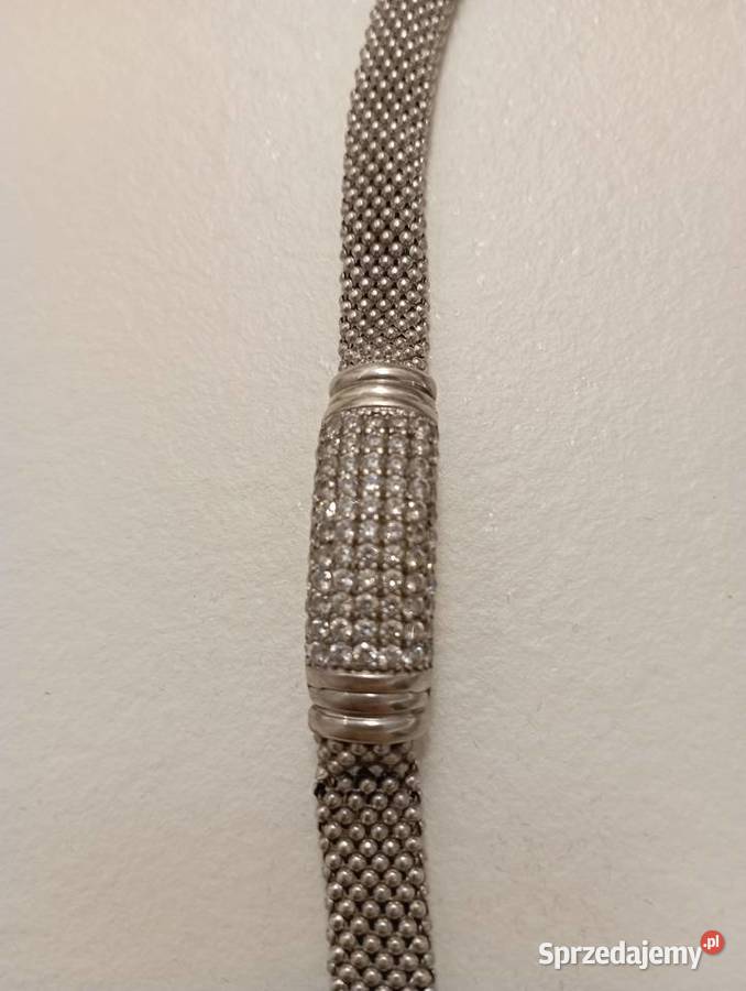 Bransoletka srebrna z cyrkoniami Radom