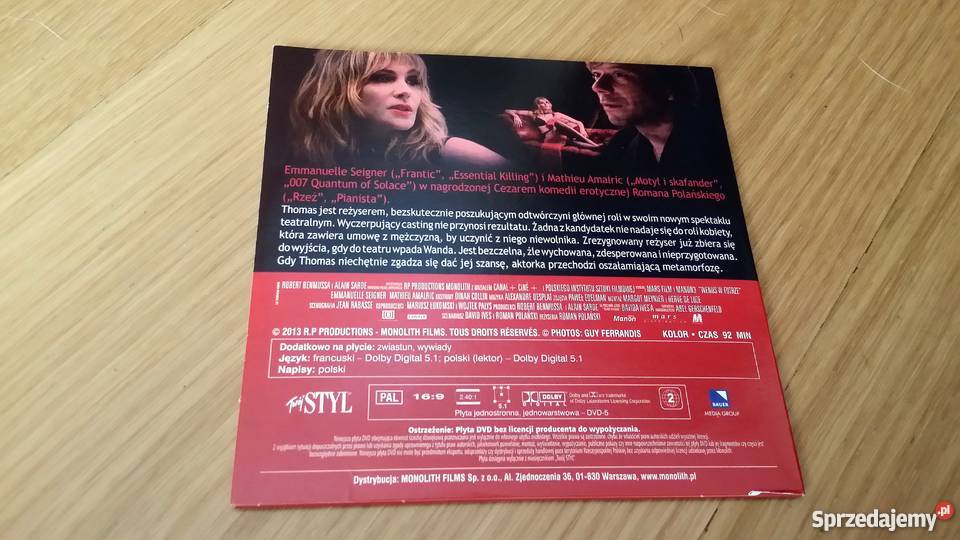 Wenus w futrze Roman Polański nowy film DVD