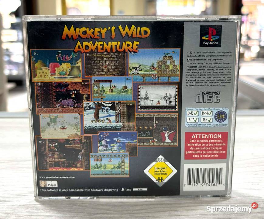 Gra PSX 1 Mickeys Wild Adventure Elbląg