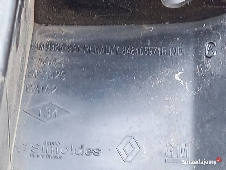 RENAULT TRAFIC III 15r blenda klapy bagażnika świętokrzyskie Kielce sprzedam