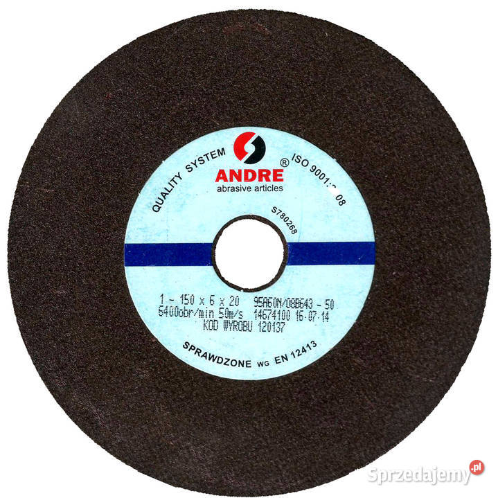 Ściernica do ostrzenia pił 150x6x20 tarcza