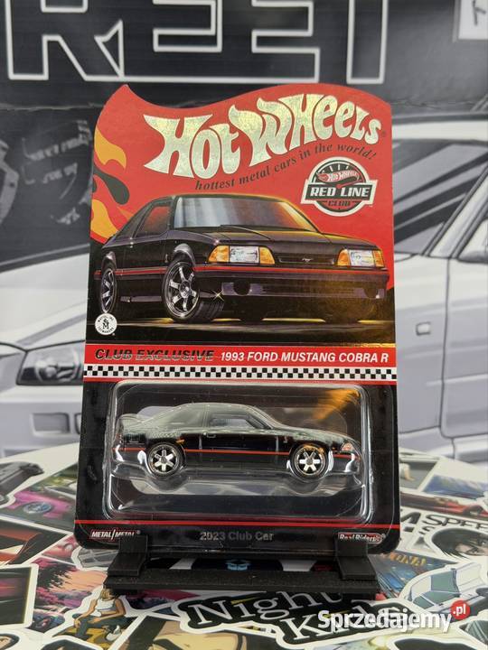 Hot Wheels RLC 1993 Ford Mustang Cobra R Black Samochody i pojazdy dolnośląskie Wrocław