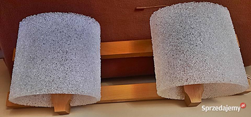 Kinkiet 2 x E 14 typ 12 Polam Piła z lat PRL Ostrów Wielkopolski