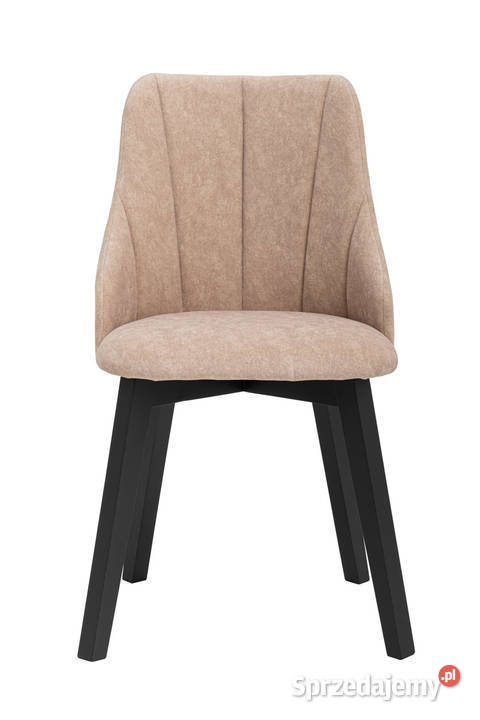 Krzesło tapicerowane do jadalni beżowe MUSZELKA sprzedam