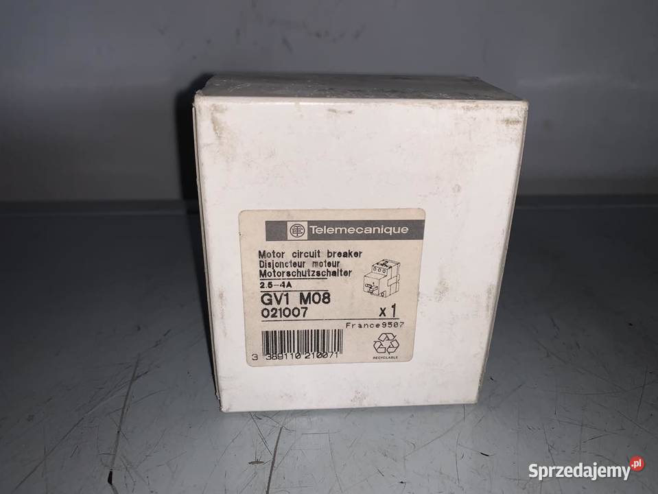 Wyłącznik silnikowy Telemecanique GV1M08 254A Warszawa