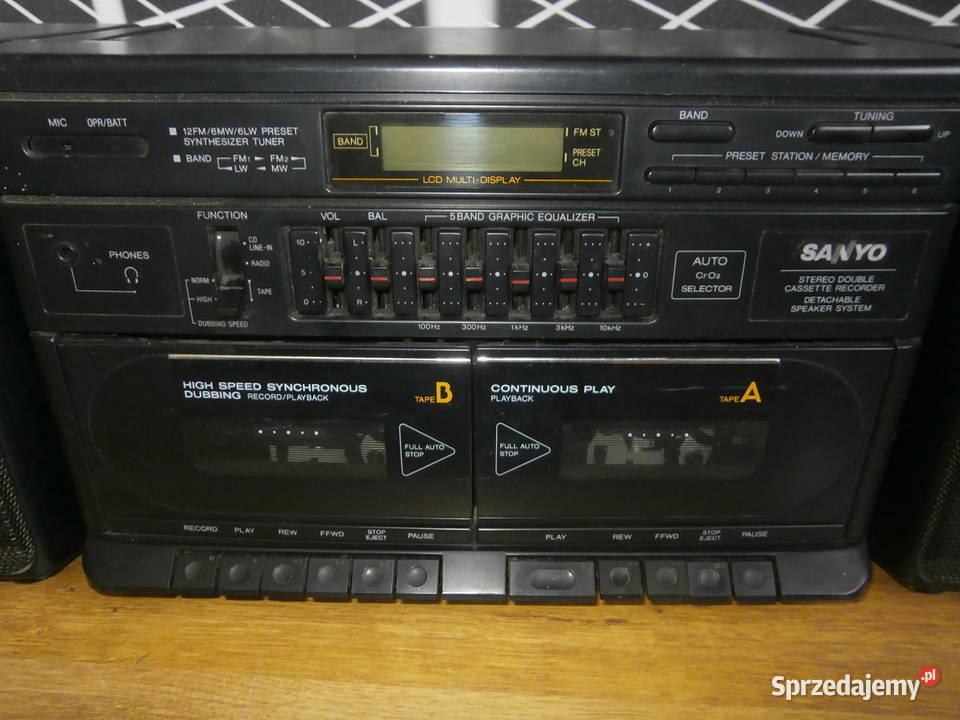 Radiomagnetofon BOOMBOX SANYO M W232LOET sprawny łódzkie