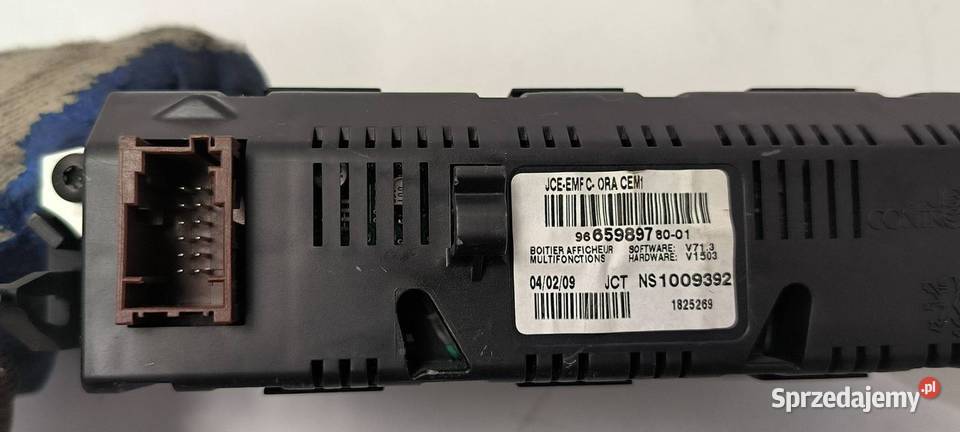 WYŚWIETLACZ PANEL PEUGEOT 308 CC 966598978001 Lipno