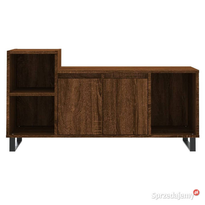 Szafka pod telewizor brązowy dąb 100x35x55