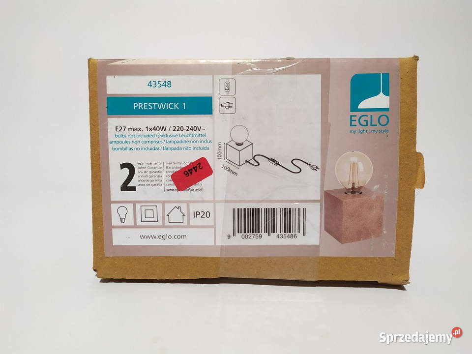 Lampa stołowa nocna PRESTWICK 1 43548 EGLO Sanok