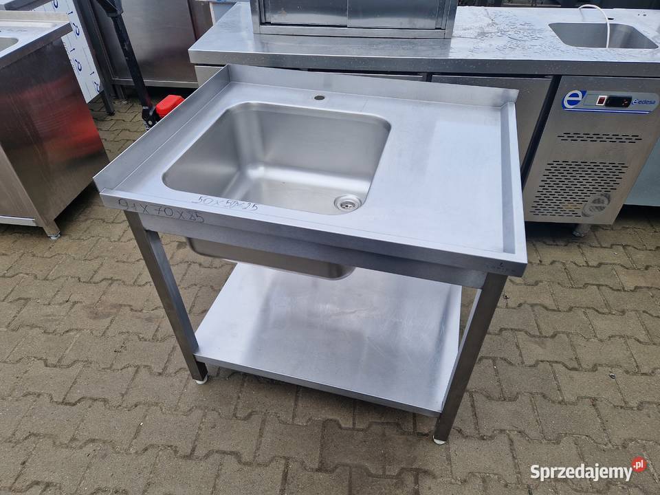 Zlew Gastronomiczny 1 Komorowy Z Półką 917085 Ostrów Wielkopolski sprzedam