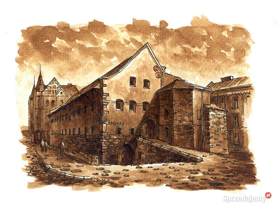 Grafika Lwów Arsenał miejski Antyki, Sztuka, Kolekcje Warszawa sprzedam