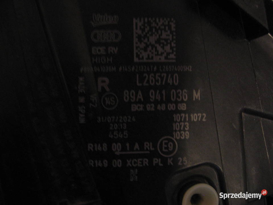 89A941036M Reflektor AUDI Q4 ETRONReflektor osobowe mazowieckie Warszawa