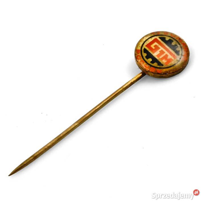 CP 15 Metal Przypinka Socrealizm Przemysł Szczecin
