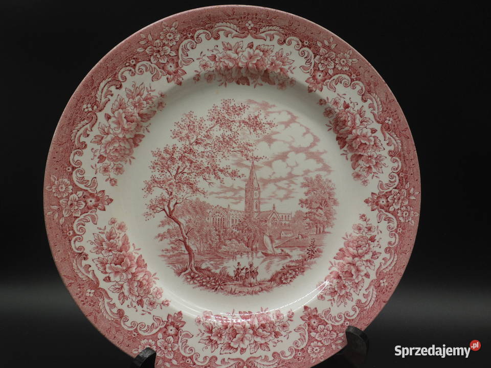 Talerze płytkie obiadowe River Scenes English Raszków sprzedam