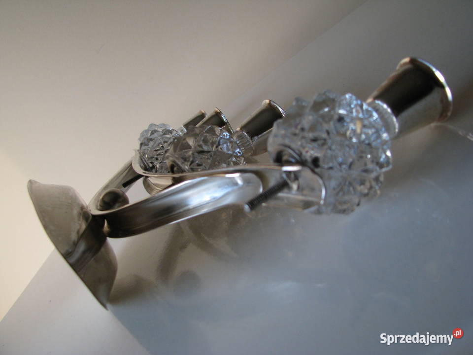 Stary stylowy srebrny świecznik na 4 świece Brzegi