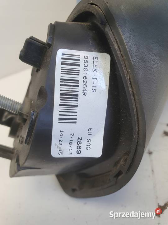 LUSTERKO PRAWE PASAŻERA Renault Clio IV 9 kabli osobowe Lusterka zewnętrzne Chełm
