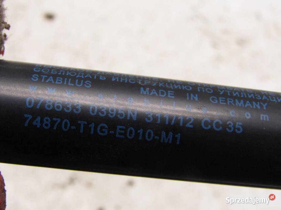 SIŁOWNIK KLAPY BAGAŻNIKA LEWY TYŁ HONDA CRV CRV osobowe lubelskie