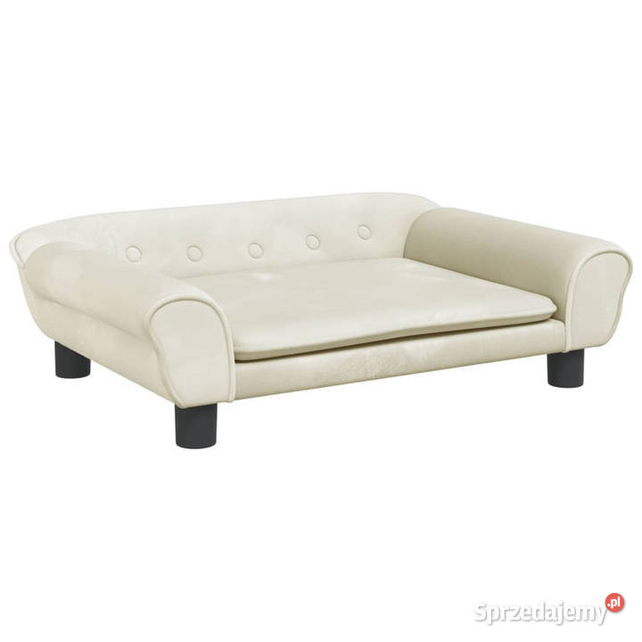 Sofa dzieci kremowa 70x45x26 aksamit WM3196406 Meble mazowieckie Warszawa