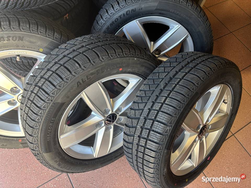 VW NOWE FELGI 15 NOWE OPONY KOMPLET WIELOSEZON wielkopolskie Poznań